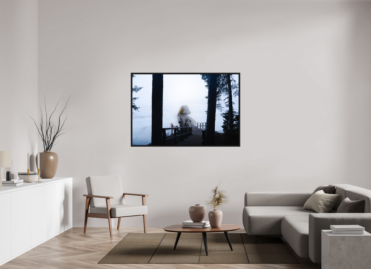 150 x 100 cm, Caisse Américaine Noir Mat Refuge d'hiver