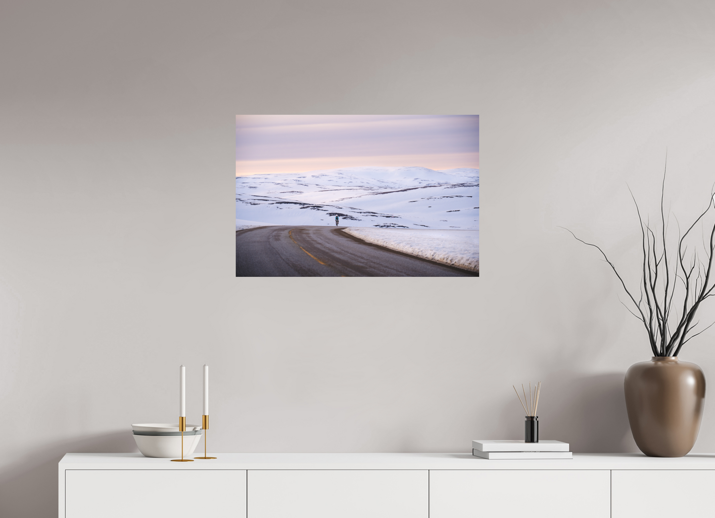 75 x 50 cm, Direct Printing On Aluminum Dibond Sur le chemin du retour 2