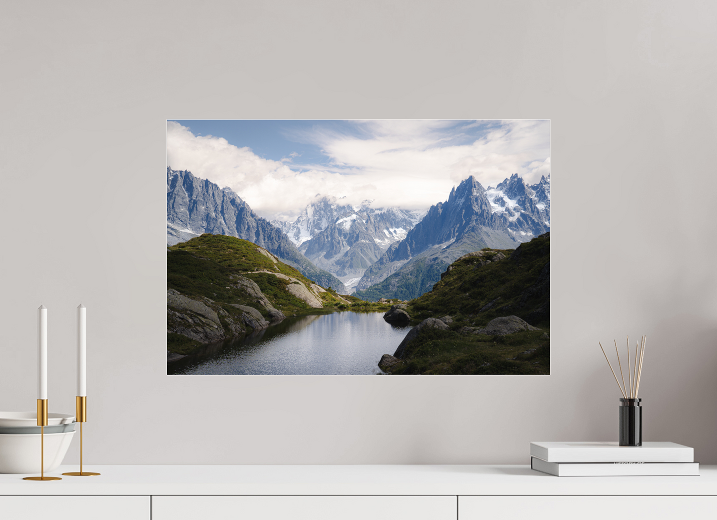 60 x 40 cm, Photo Print Under Acrylic Glass Mer de Glace
